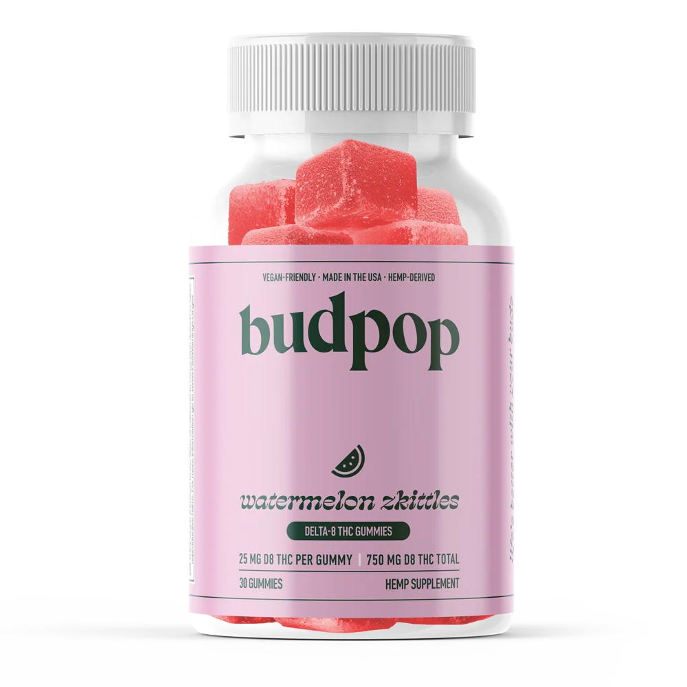 BudPop Delta-8 Watermelon Zkittlez Gummies (750mg)