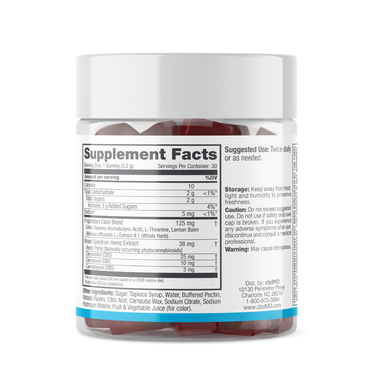 cbdMD Broad Spectrum CBD Calming Gummies