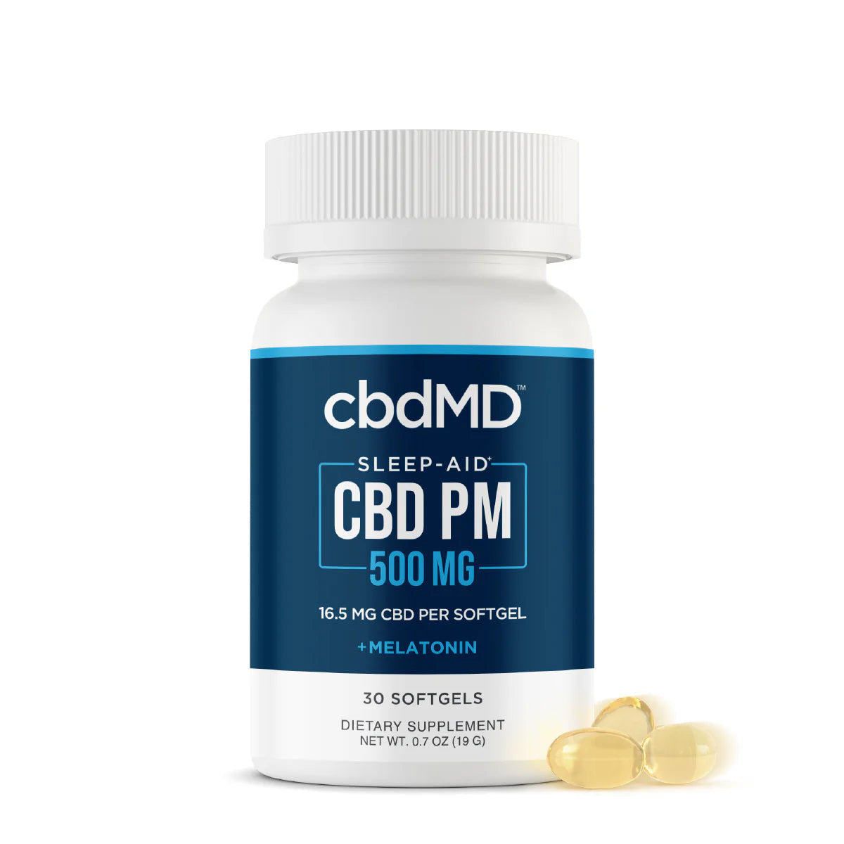 CBDfx Broad Spectrum CBD PM Softgels