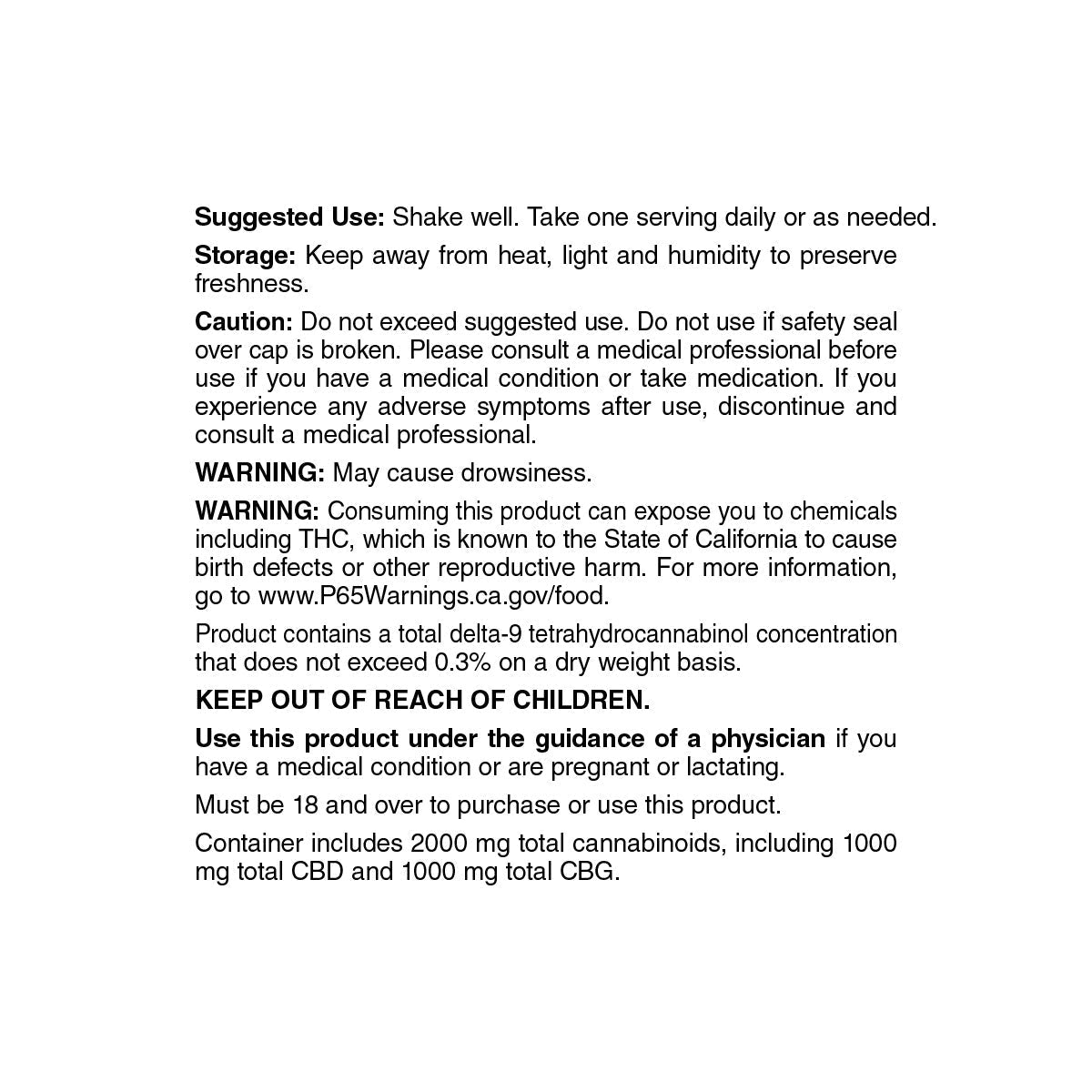 cbdMD Broad Spectrum CBG + CBD Oil Tincture