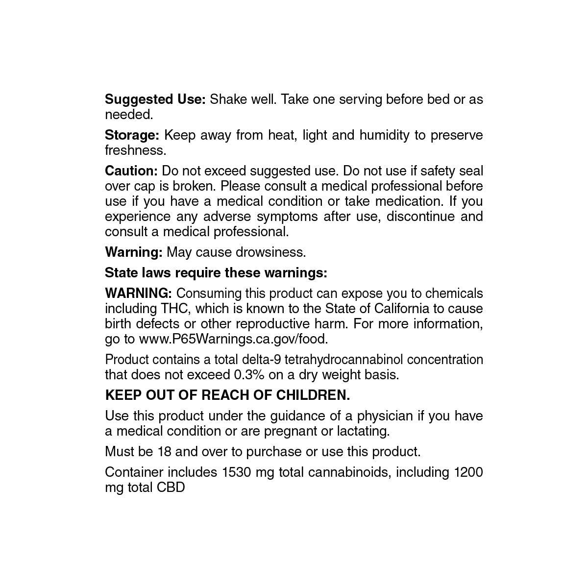 cbdMD Broad Spectrum CBD PM Oil Tincture