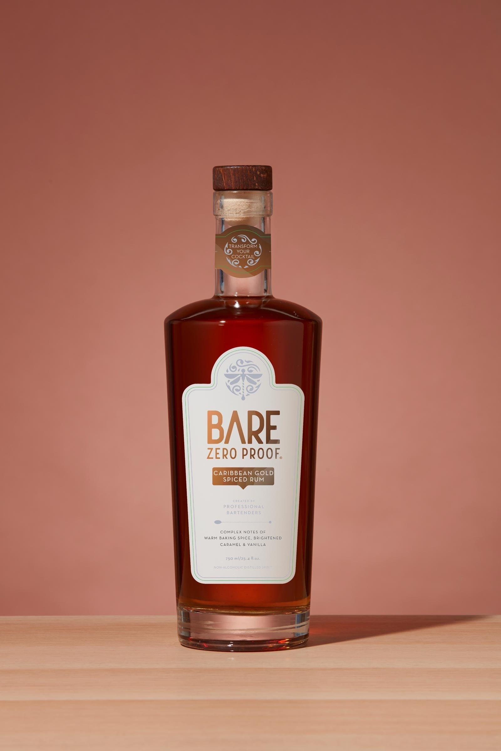 BARE ZERO PROOF Caribbean Gold Spiced Rum