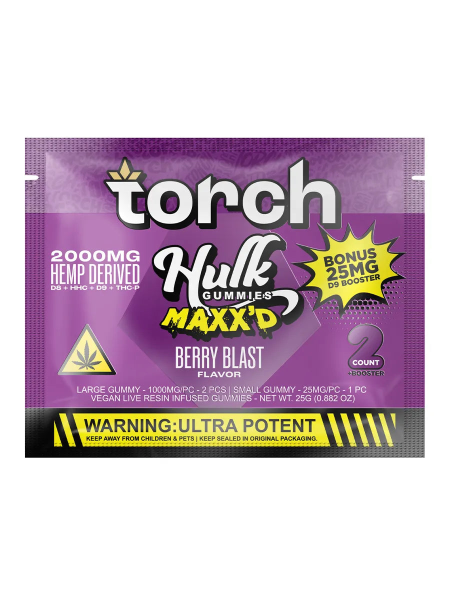 Berry Blast Torch Hulk MAXX’D Gummies 2000mg