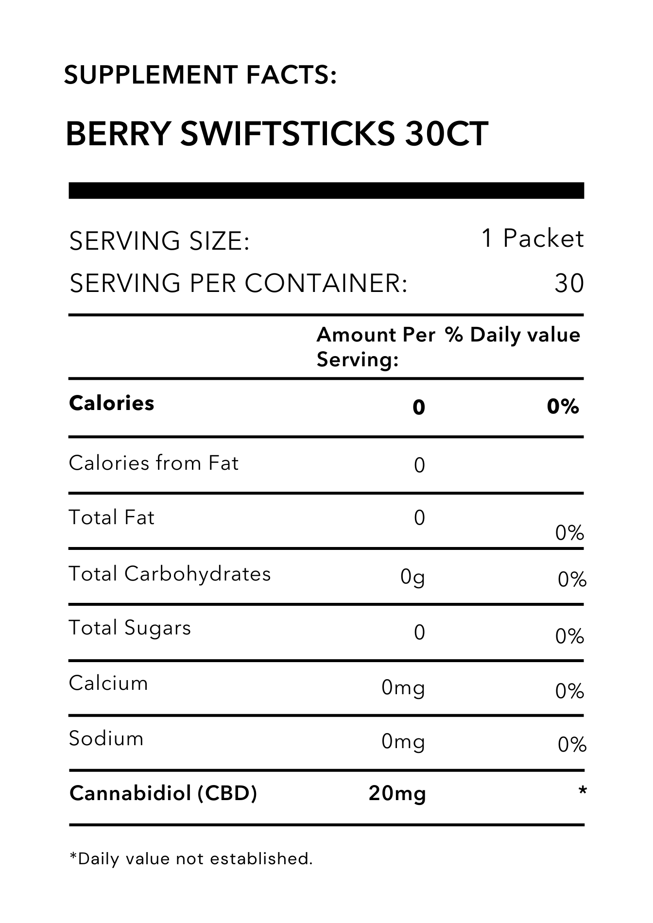 Berry Swiftsticks Powder 30ct