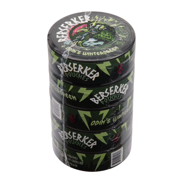 Odin's Wintergreen BERSERKER Caffeine Pouches Best Price