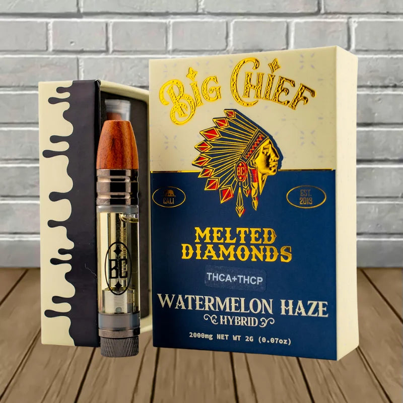 Big Chief Melted Diamonds THCA + THCP Vape Cartridge 2g