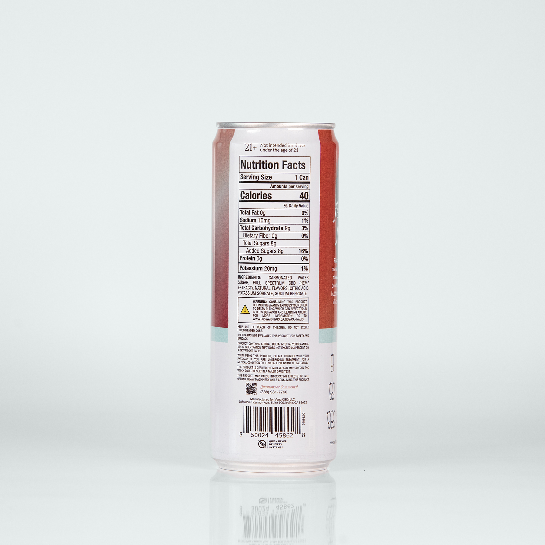 Vena CBD Happy Place Seltzers | Original THC Drink