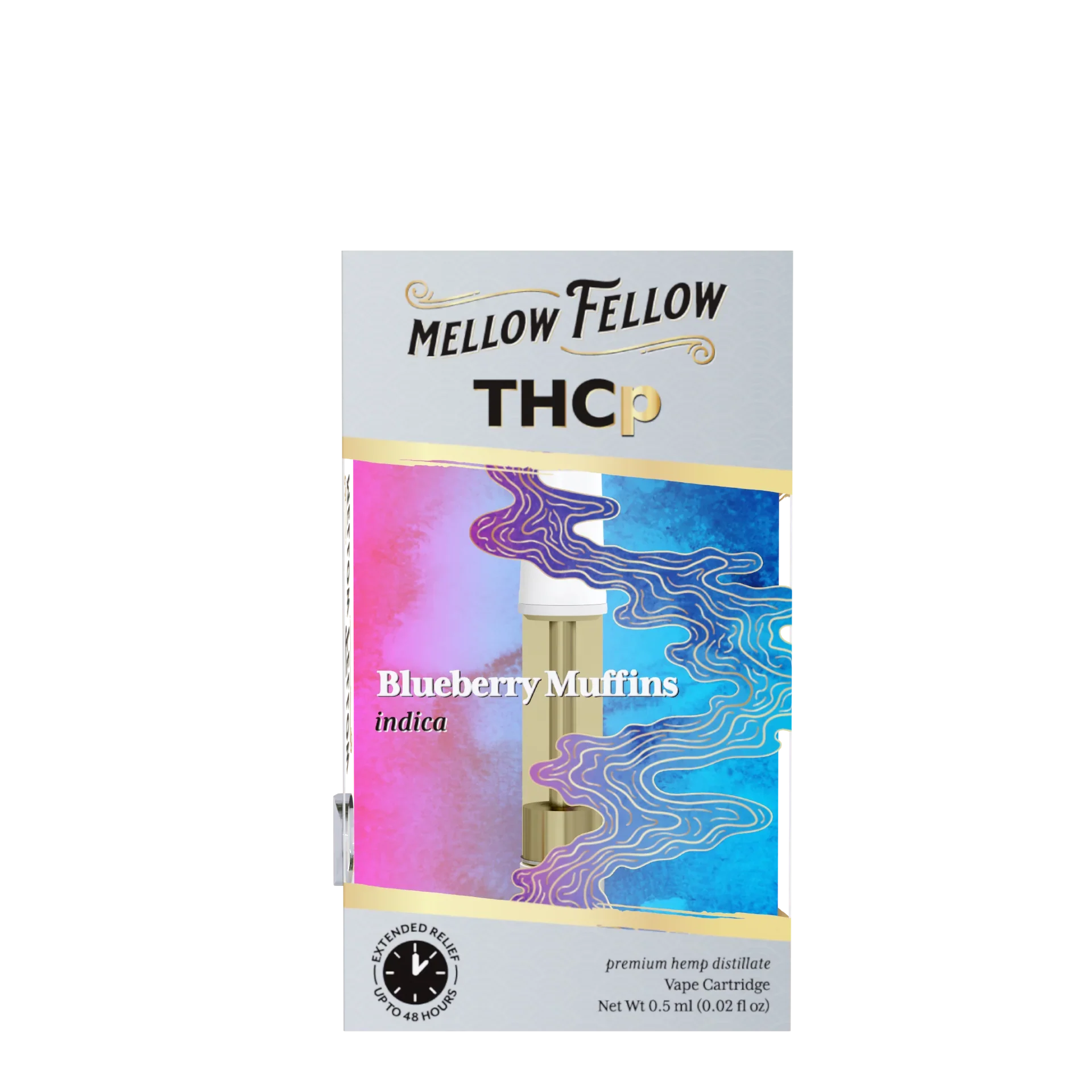 Mellow Fellow THCp 0.5ml Vape Cartridge - Blueberry Muffins (indica) Best Price