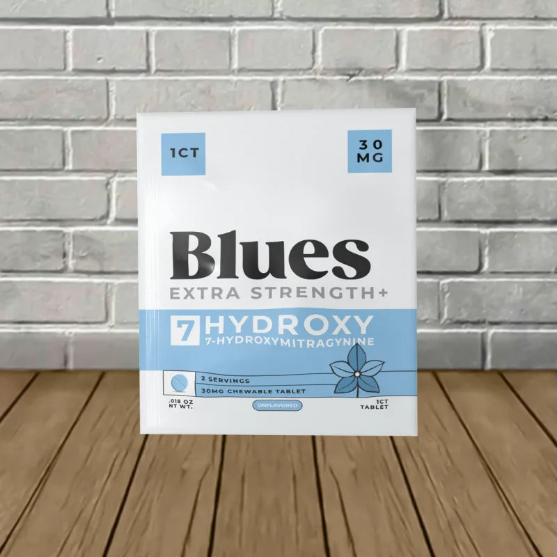 Blues Extra Strength 7-Hydroxy Chewable Tabs 1ct 30mg