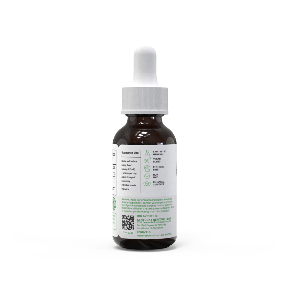 FAB CBD Broad Spectrum CBD Oil - 3 Pack