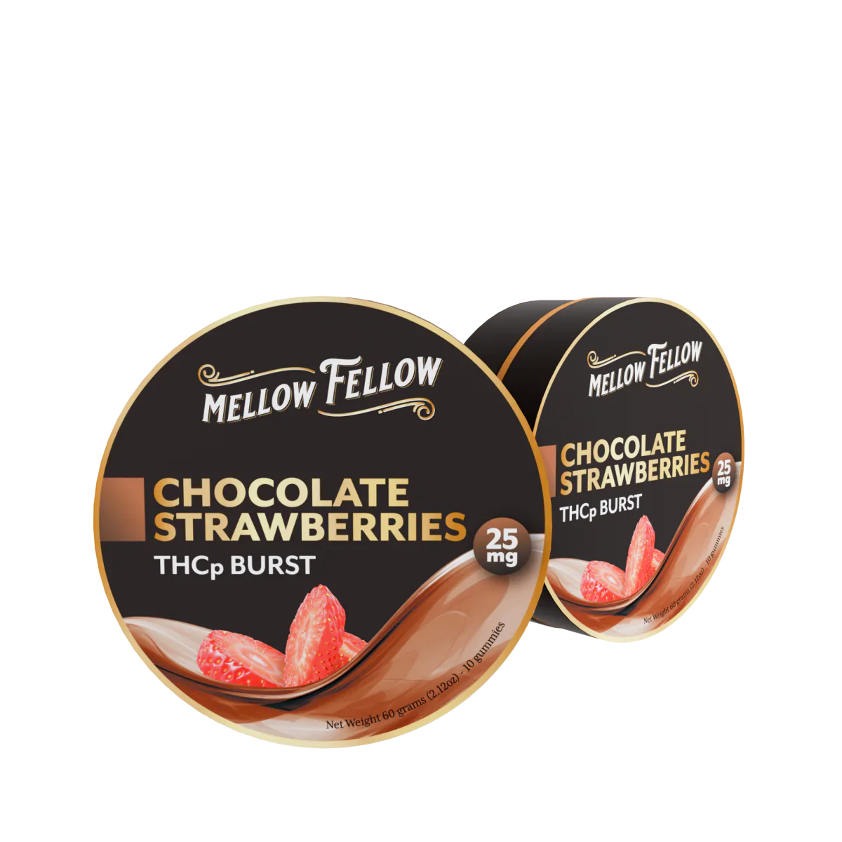 Mellow Fellow THCp Bursts Edibles - Chocolate Strawberries - 25mg Best Price