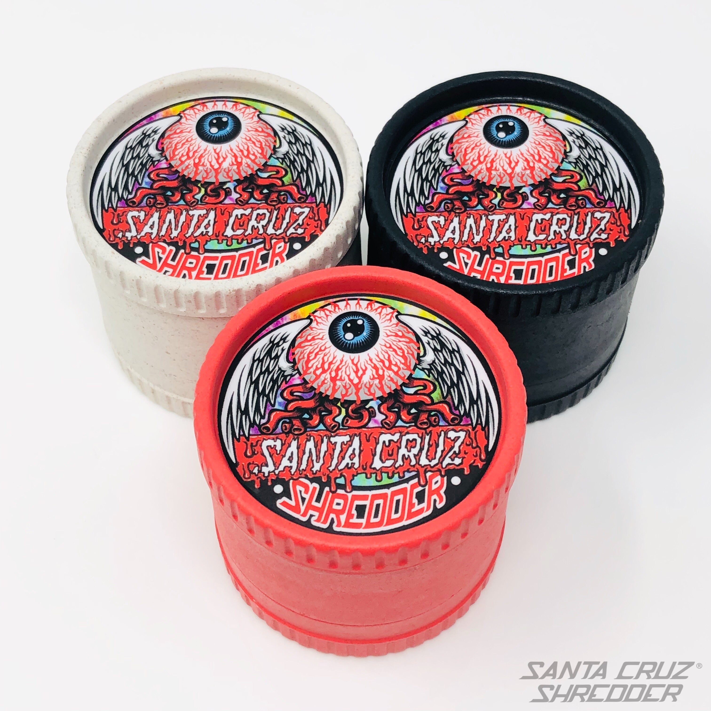 Santa Cruz Shredder Hemp 3 Piece "Flying Eyeball" Grinders Best Price