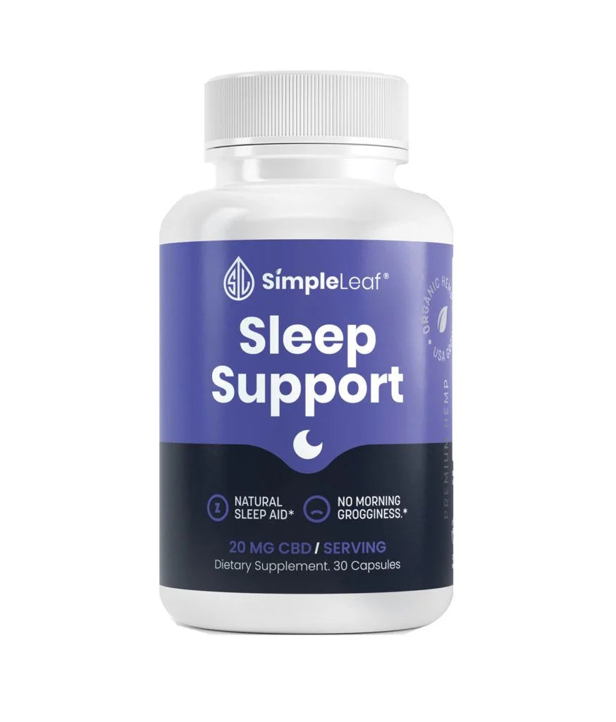 Simple Leaf Sleep Support CBD Capsules - 600mg Best Price