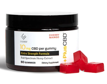 PlusCBD GUMMIES 10MG 60 CT CHERRY MANGO Best Price