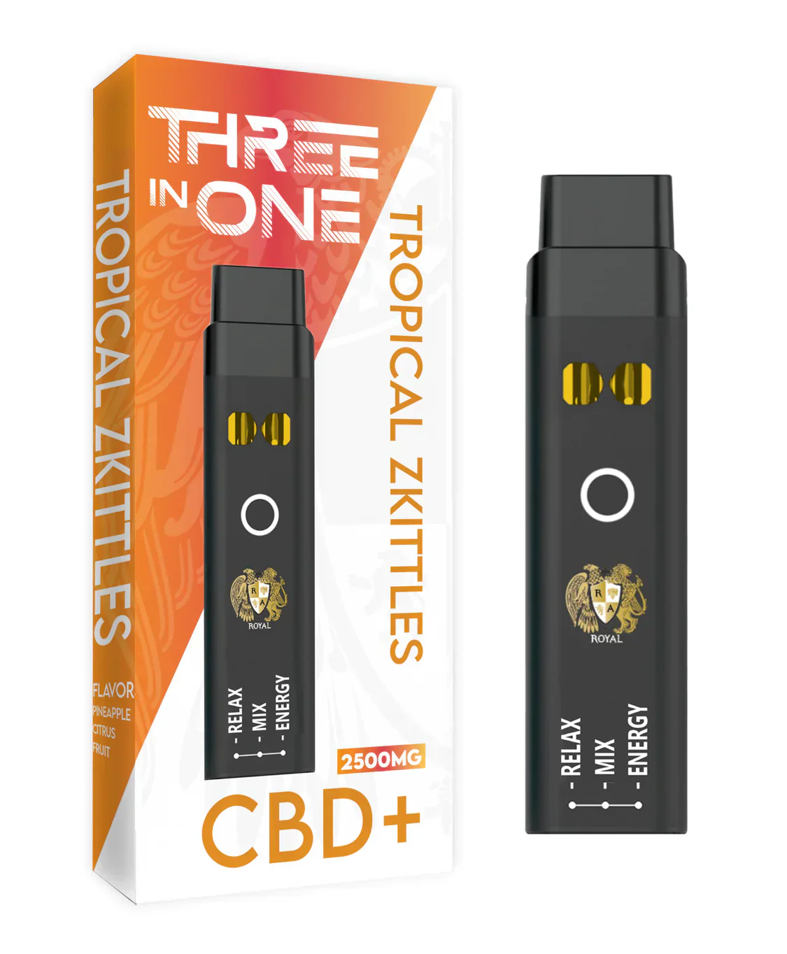 RA Royal CBD | CBD Three Strains In One Disposable Vape - 2500mg Best Price