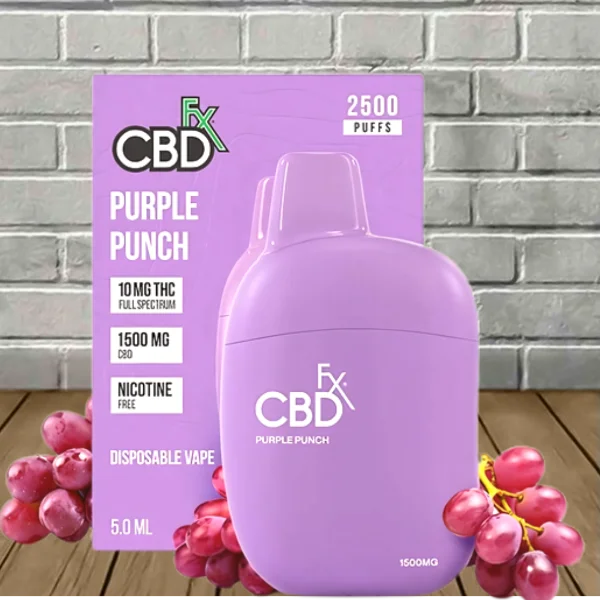 CBDfx Full Spectrum CBD + THC Disposable 2500 Puffs Best Price