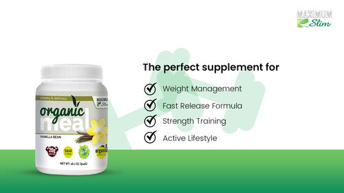 Maximum Slim Organic Fat Burning Meal - Vanilla Bean Best Price
