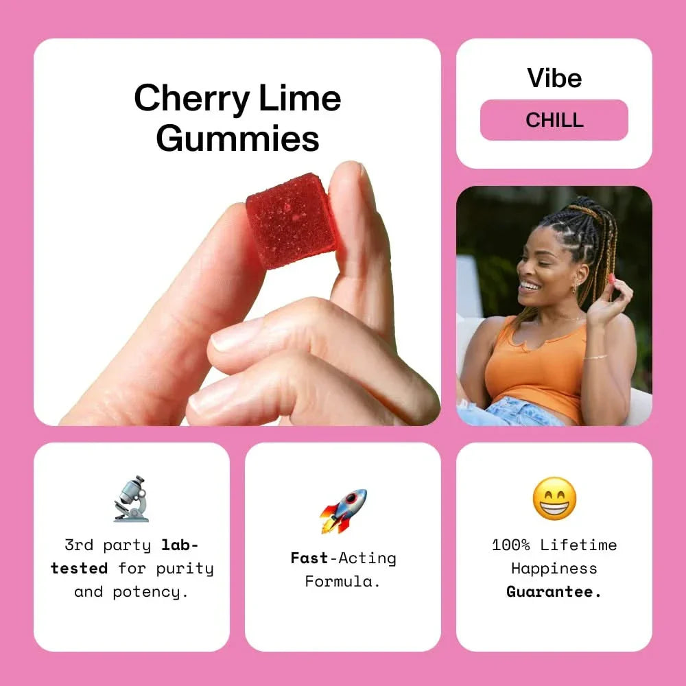 Diet Smoke Cherry Lime Chill Gummies