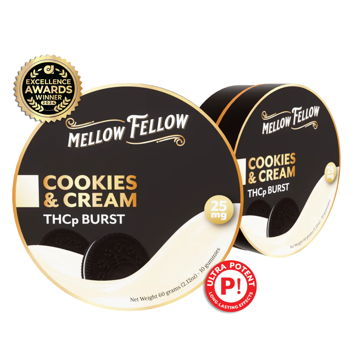 Mellow Fellow THCp Bursts Edibles - Cookies & Cream - 25mg Best Price