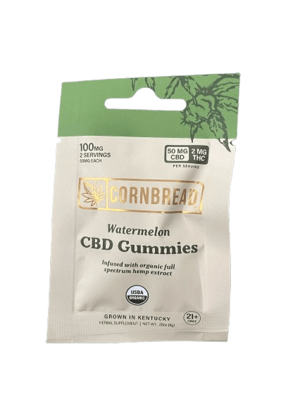 Cornbread CBD 50mg : THC 2mg Gummies 2ct