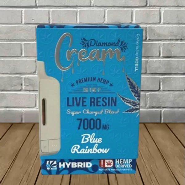 Cream Live Resin Super Charged D8 + THCP Blend Disposable 7g