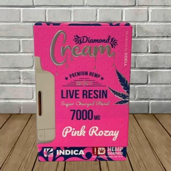 Cream Live Resin Super Charged D8 + THCP Blend Disposable 7g