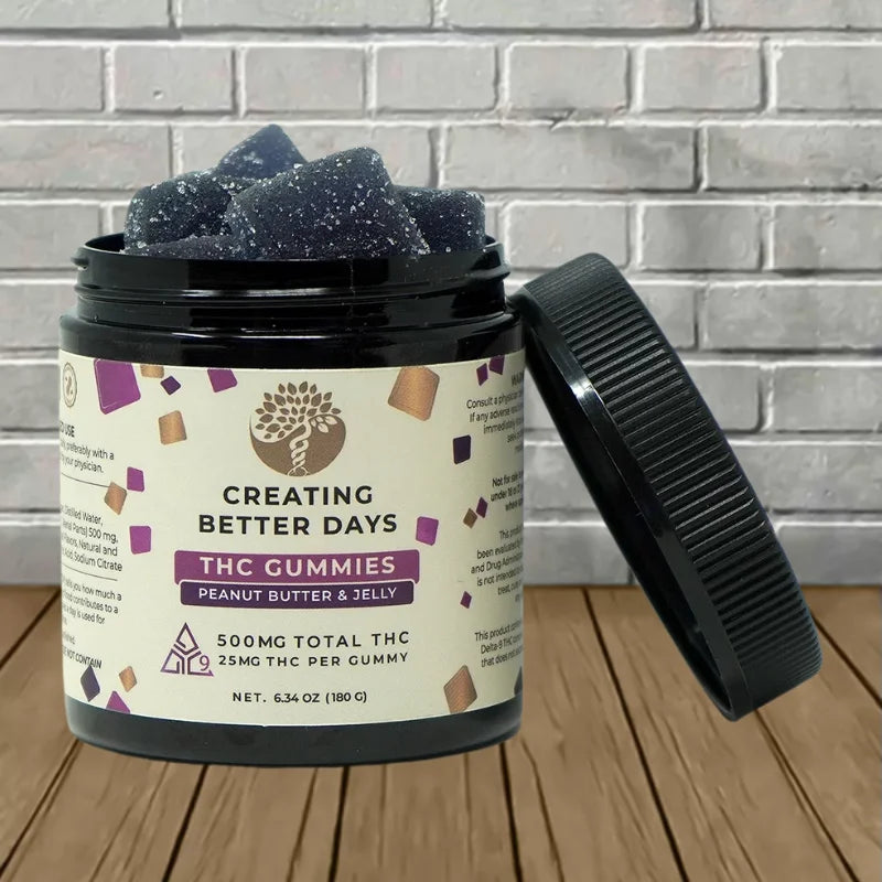 Creating Better Days Delta 9 THC Gummies 500mg