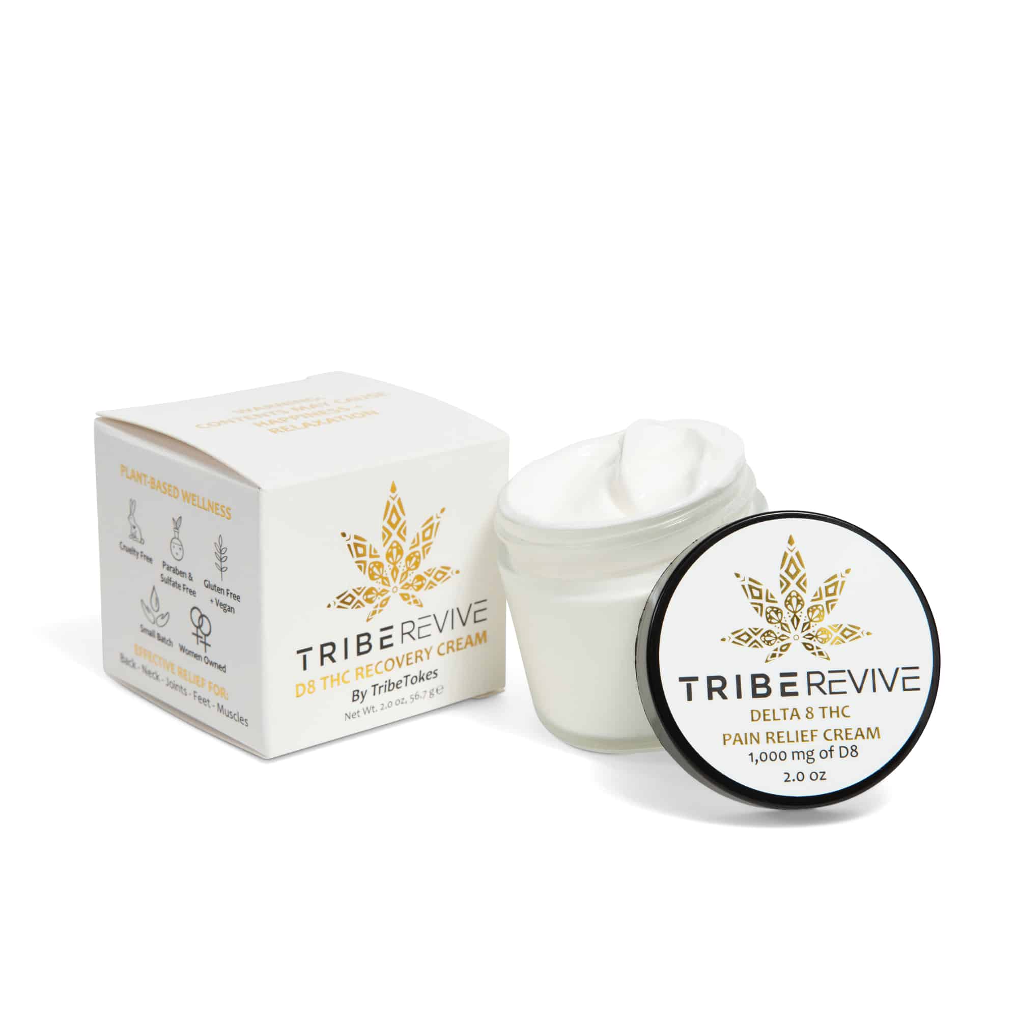 TribeTokes 2-Pack Delta 8 THC Pain Relief Cream | Save $10