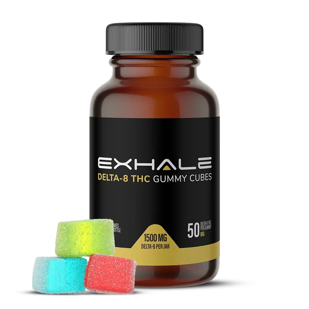 EXHALE Delta-8 Gummy Cubes