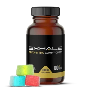 EXHALE Delta-8 Gummy Cubes