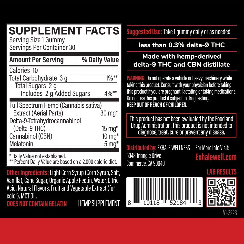 D9 + CBN Sleep Gummies