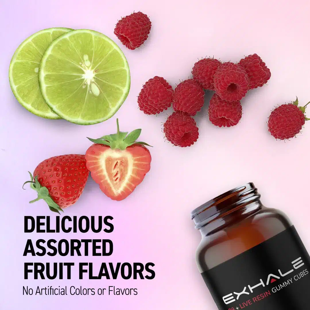 EXHALE Delta-9 + Live Resin Gummies