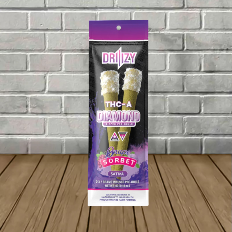 DRIIIZY Diamond Dipped THCa Prerolls 2g