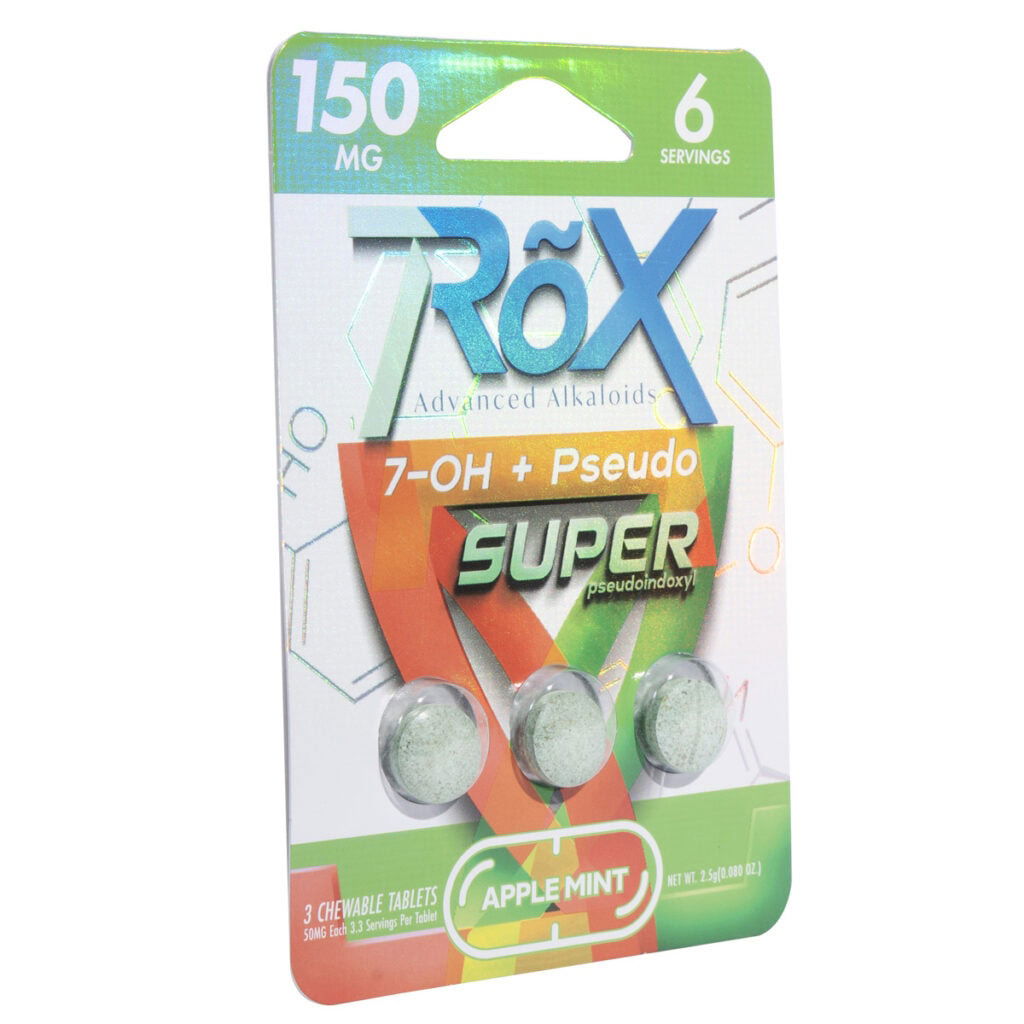 7RõX 7Hydroxy + Pseudo Tablets 50mg 3pc – Apple Mint