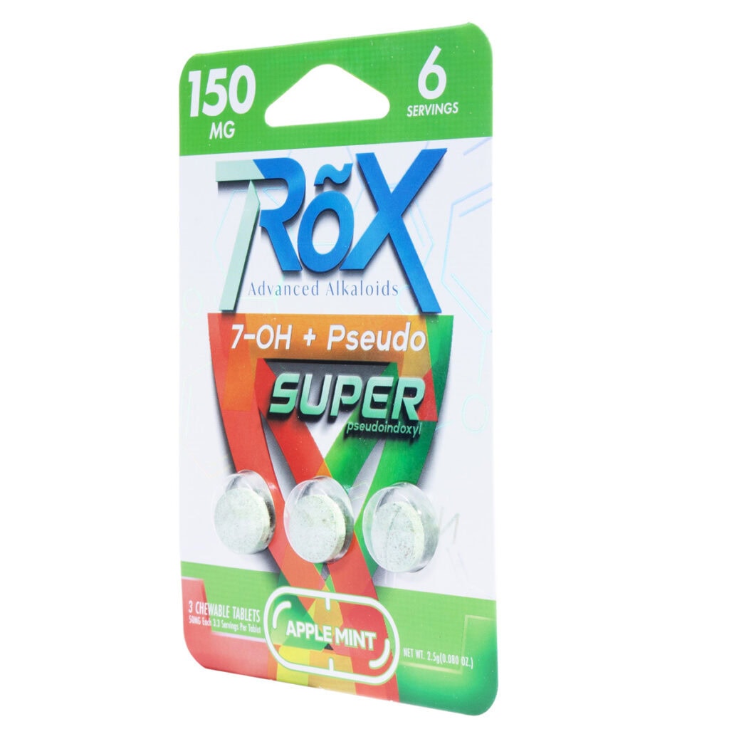 7RõX 7Hydroxy + Pseudo Tablets 50mg 3pc – Apple Mint