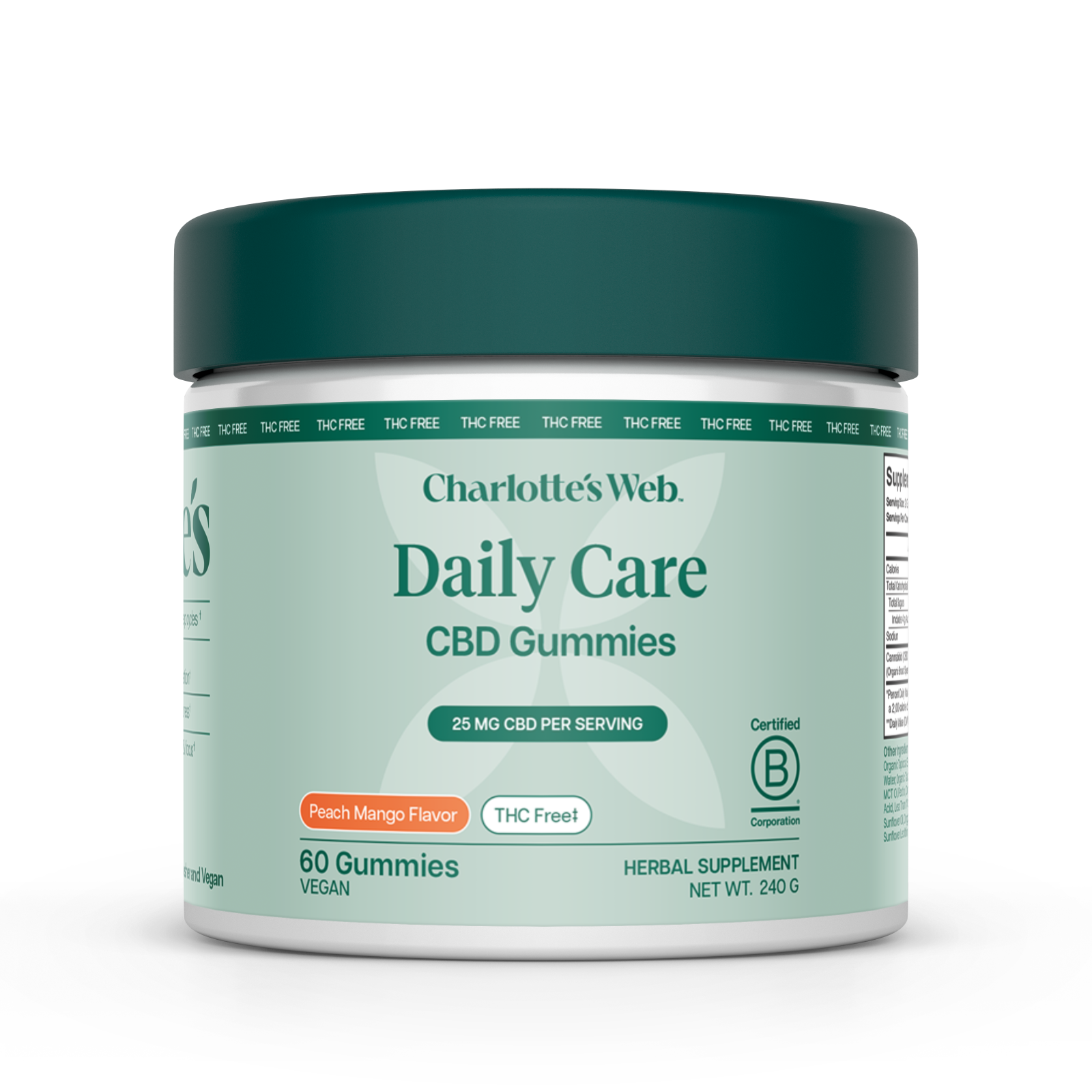 Charlotte's Web Daily Care THC-Free CBD Gummies