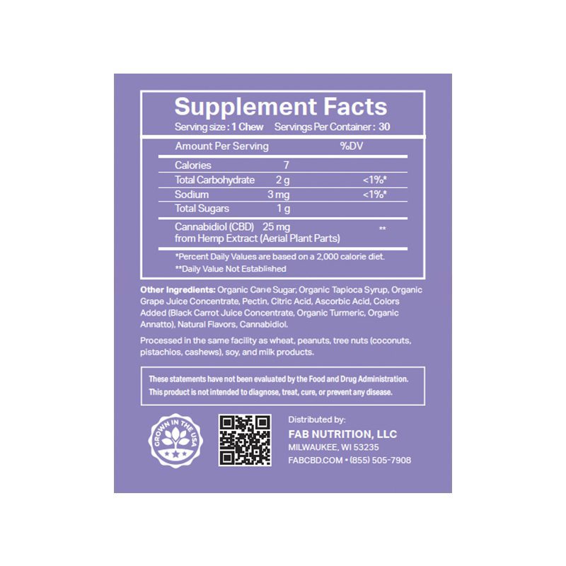 FAB CBD Anytime Gummies - 3 Pack