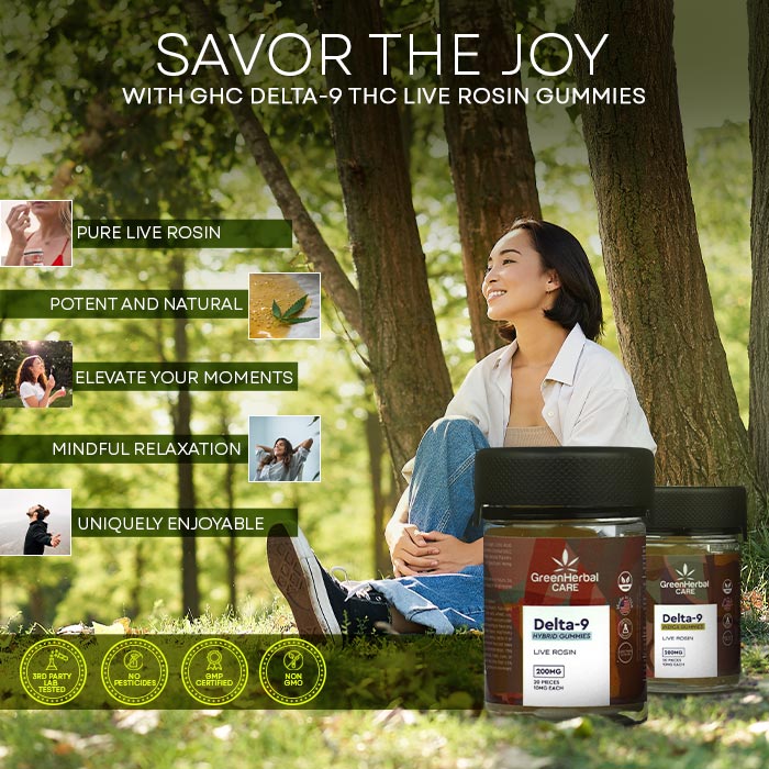 GHC Delta-9 THC Live Rosin Gummies Best Price