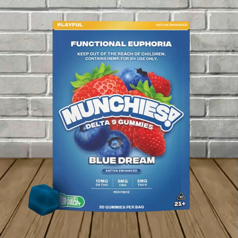 Delta Munchies Functional Euphoria Delta-9 Gummies | 20 Count