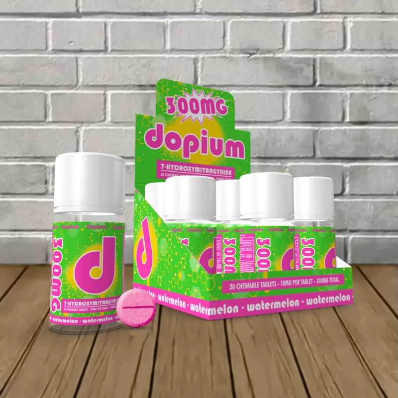 Dopium 7-Hydroxymitragynine Chewable Extract Tablets Full Case (9ct)