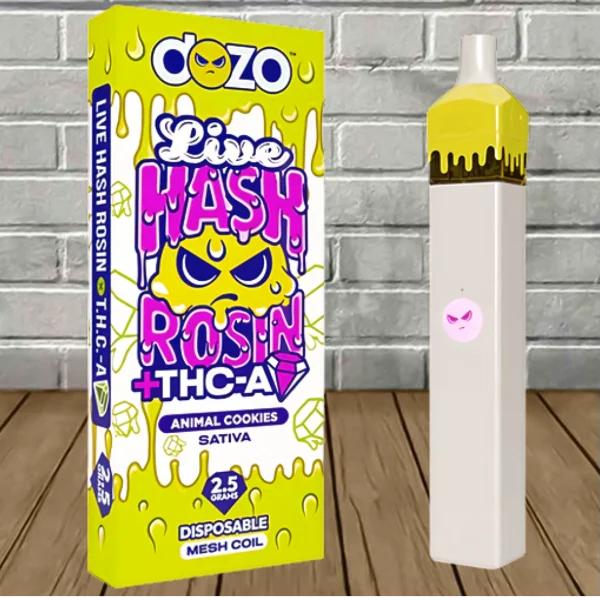 Dozo Live Hash Rosin + THCa Diamond Disposable 2.5g Best Price