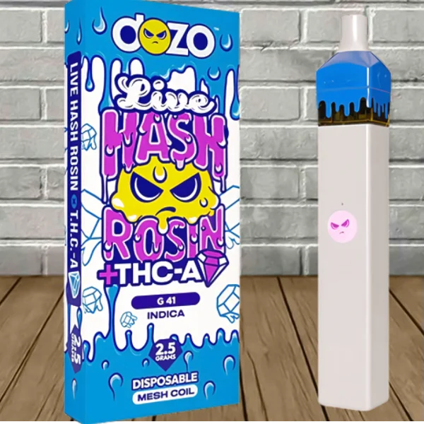 Dozo Live Hash Rosin + THCa Diamond Disposable 2.5g Best Price