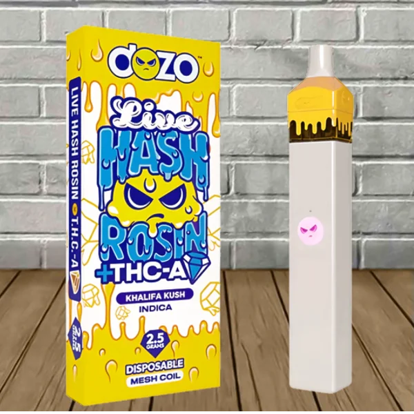 Dozo Live Hash Rosin + THCa Diamond Disposable 2.5g Best Price