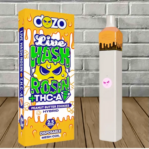 Dozo Live Hash Rosin + THCa Diamond Disposable 2.5g Best Price