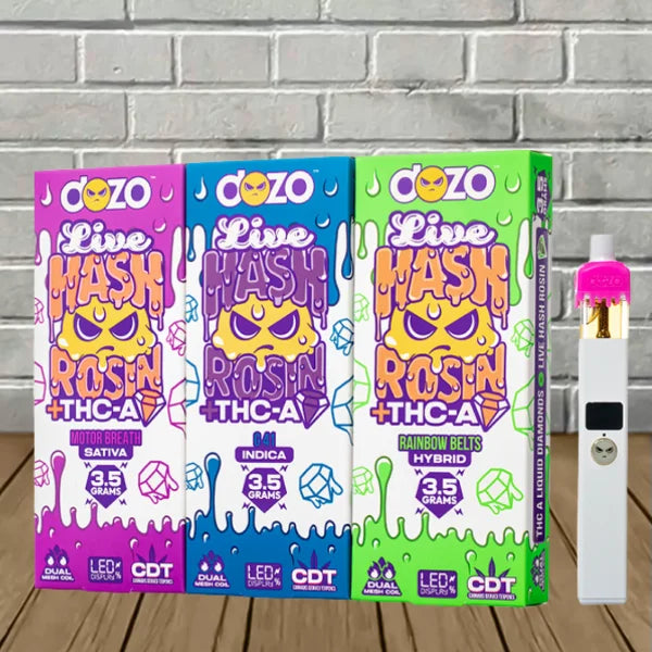 Dozo Live Hash Rosin + THCa Diamond Disposable 3.5g Best Price