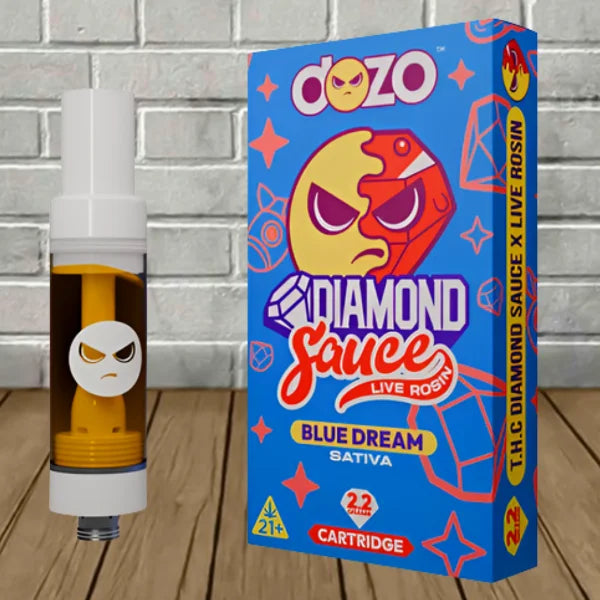 Dozo Live Rosin Diamond Sauce Cartridge 2.2g Best Price