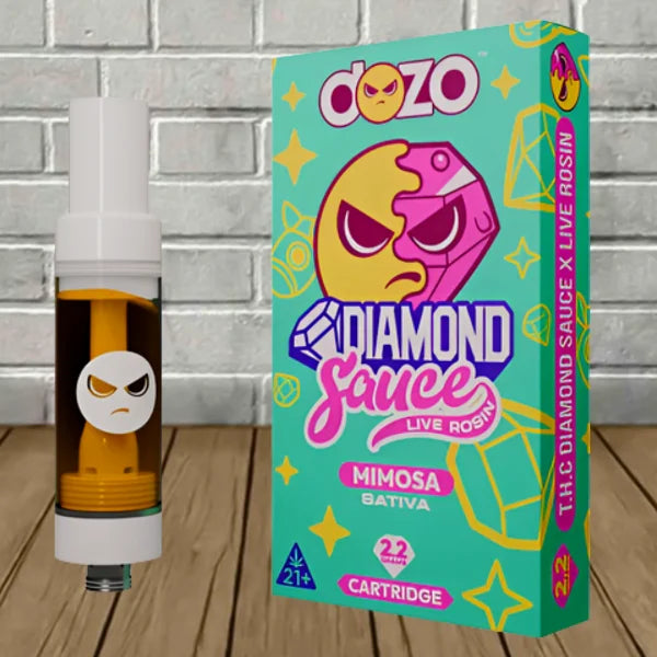 Dozo Live Rosin Diamond Sauce Cartridge 2.2g Best Price