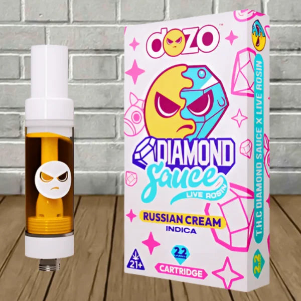 Dozo Live Rosin Diamond Sauce Cartridge 2.2g Best Price