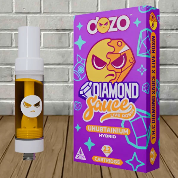 Dozo Live Rosin Diamond Sauce Cartridge 2.2g Best Price