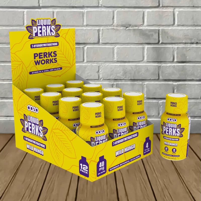 Dozo Liquid PERKS 7-Hydroxymitragynine Extract Shot Full Case (12ct)